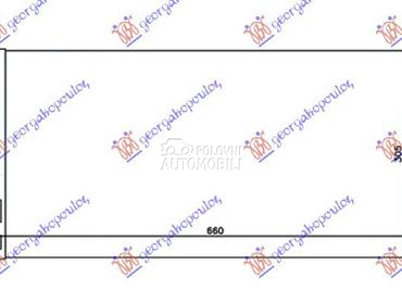 HLADNJAK KLIME 1.4i TURBO - 1. za Fiat Linea od 2013. do 2015. god.