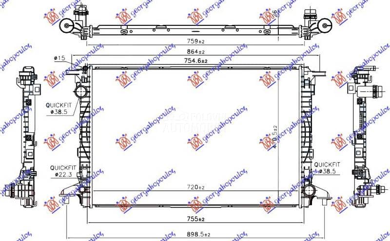 HLADNJAK MOTORA 3.0 TDi DIZEL