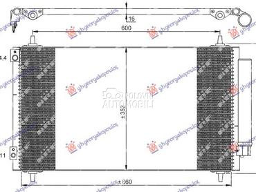 HLADNJAK KLIME 2.2 HDi DIZEL ( za Fiat Ulysse od 2002. do 2011. god.