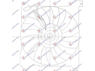VENTILATOR KOMPLET za Hyundai Trajet od 2004. do 2008. god.