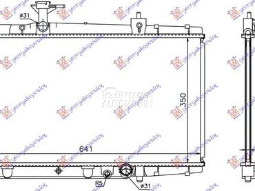 HLADNJAK MOTORA 1.4 D4D... za Toyota Yaris od 1999. do 2005. god.