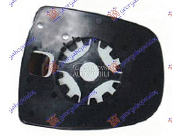 STAKLO RETROVIZORA Levo za Nissan Primastar od 2002. do 2006. god.