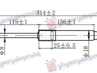 AMORTIZER HAUBE 330 njutna za BMW Serija 5 od 2003. do 2010. god.