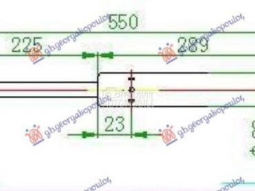 AMORTIZER GEPEK VRATA (850N) za Ford Transit Connect od 1992. do 1995. god.