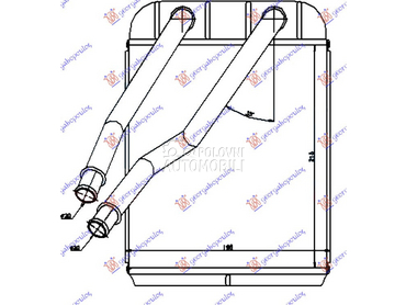 GREJAC KABINE (215x200x26) za Volkswagen Amarok od 2016. do 2022. god.