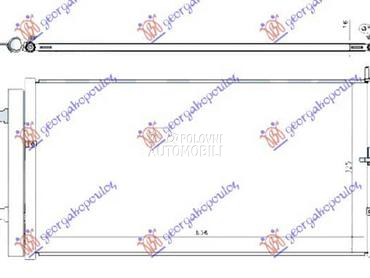 HLADNJAK KLIME 2.0 TFSi HIBRID za Audi A6 od 2010. do 2014. god.