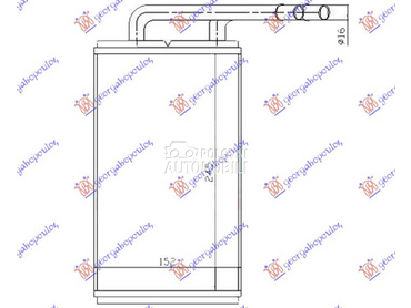 GREJAC KABINE (245x147) za Ford Transit Connect od 1995. do 2000. god.
