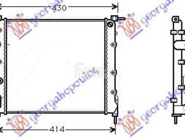 HLADNJAK MOTORA BENZIN... za Renault Clio od 1998. do 2001. god.