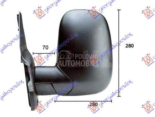 RETROVIZOR MEHANICKI KRATKI (K