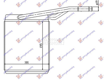 GREJAC KABINE za Ford Transit Connect od 2010. do 2013. god.