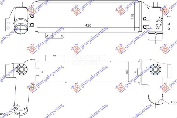 HLADNJAK INTERKULERA 2.5 CRDi