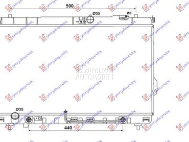 HLADNJAK MOTORA 2.0 CRDI (AUTO za Hyundai Santa Fe od 2000. do 2005. god.