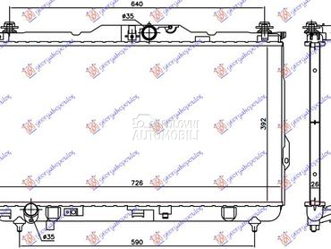 HLADNJAK MOTORA 2.0 CRDI (MAN) za Hyundai Santa Fe od 2000. do 2005. god.