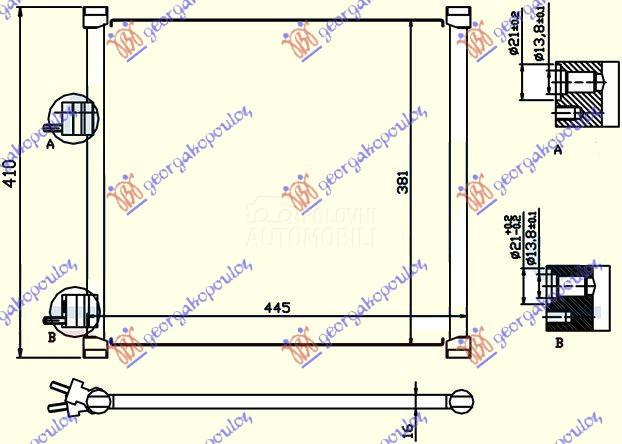 HLADNJAK KLIME BENZIN (40x380)