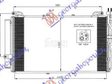 HLADNJAK KLIME 1.5 CRDi (610x3 za Hyundai Matrix od 2008. do 2010. god.