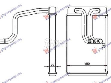 GREJAC KABINE (213x150x22) za Hyundai Matrix od 2001. do 2008. god.