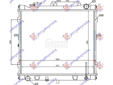 HLADNJAK MOTORA 2.0 16V (45x52 za Kia Sportage od 1995. do 2004. god.