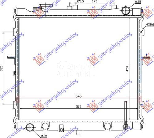 HLADNJAK MOTORA 2.0 16V (45x52