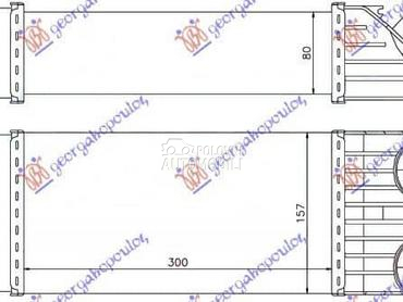 HLADNJAK INTERKULERA 1.6 HDi za Citroen C2 od 2003. do 2008. god.