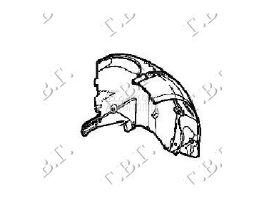 POTKRILO (ZADNJI DEO) za Renault Megane od 1999. do 2002. god.