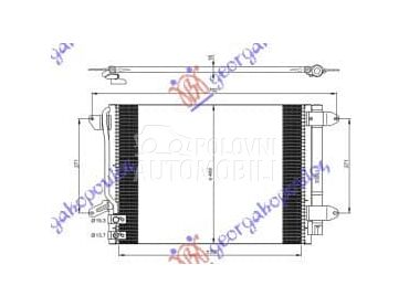 HLADNJAK KLIME BENZIN/DIZEL za Volkswagen Jetta od 2010. do 2014. god.