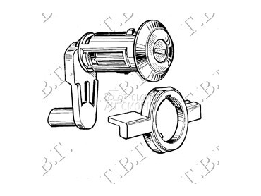 CILINDAR BRAVE PREDNJIH VRATA za Renault Megane od 1999. do 2003. god.