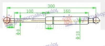 AMORTIZER GEPEK VRATA (300L-42