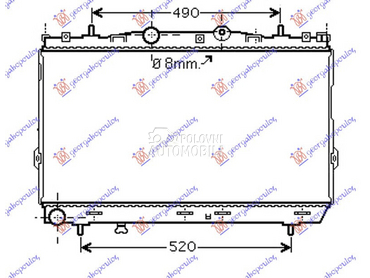 HLADNJAK MOTORA 2.0 CRDi (MAN) za Hyundai Elantra od 2000. do 2004. god.