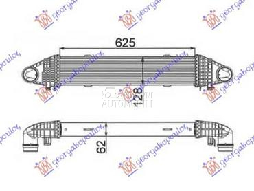 HLADNJAK INTERKULERA 1.8i... za Mercedes Benz C Klasa od 2007. do 2011. god.