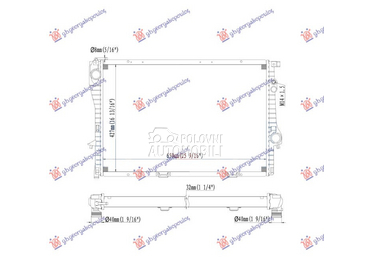 HLADNJAK MOTORA BENZIN (MAN/AU za BMW Serija 5 od 1996. do 2002. god.