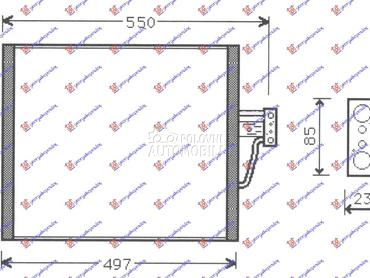 HLADNJAK KLIME BENZIN/DIZEL (4 za BMW Serija 5 od 1996. do 2002. god.