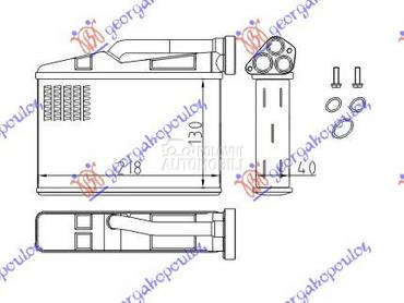 GREJAC KABINE (130x218) za BMW X5 od 2000. do 2007. god.