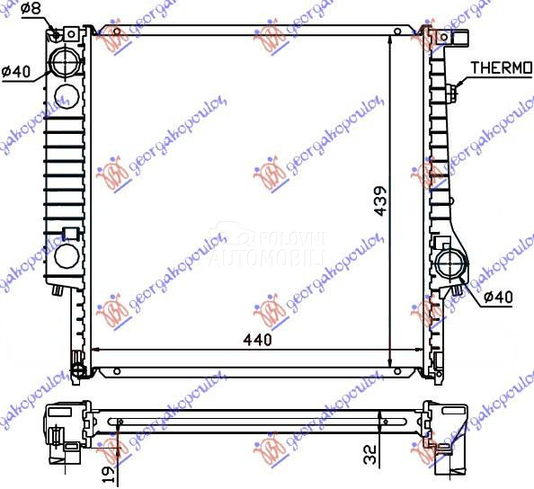 HLADNJAK MOTORA 2.0/2.5 BENZIN