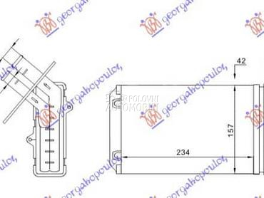 GREJAC KABINE za Renault Clio od 1990. do 1994. god.