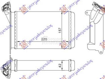 GREJAC KABINE (220x157) 1987- za BMW Serija 3 od 1988. do 1990. god.