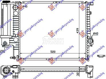 HLADNJAK MOTORA ZA SVE MODELE za BMW Serija 5 od 1988. do 1995. god.