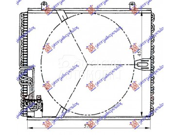HLADNJAK KLIME BENZIN/DIZEL (5 za BMW Serija 5 od 1988. do 1995. god.