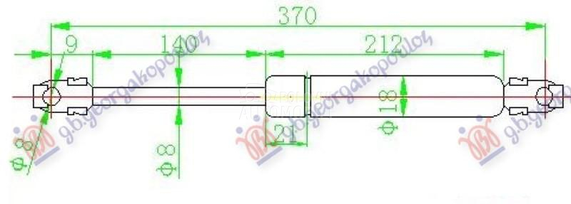 AMORTIZER GEPEK VRATA (365L-48