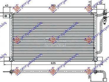 HLADNJAK KLIME DIZEL za BMW Serija 3 od 2001. do 2005. god.