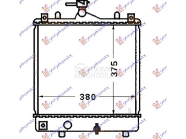 HLADNJAK MOTORA za Opel Agila od 1999. do 2008. god.