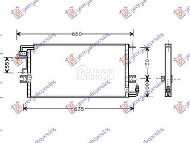 HLADNJAK KLIME za Toyota Hilux od 1989. do 1994. god.