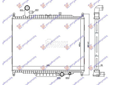 HLADNJAK MOTORA 3.0 TD... za Land Rover Discovery od 2014. do 2016. god.