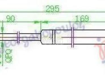 AMORTIZER GEPEK VRATA (295L-61 za BMW Serija 3 od 1990. do 1998. god.
