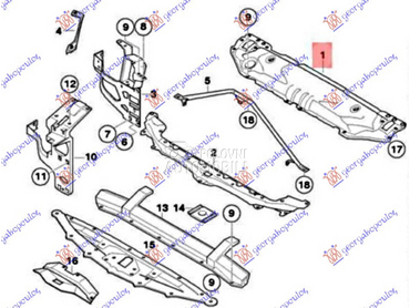 VEZNI LIM GORNJI za BMW Serija 5 od 2003. do 2010. god.