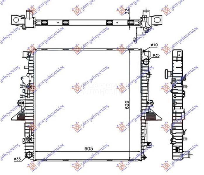 HLADNJAK MOTORA 4.0i V6...