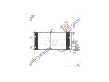 HLADNJAK KLIME 1.3/1.7... za Opel Tigra od 2004. do 2009. god.