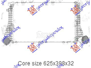 HLADNJAK INTERKULERA 1.9 TDI ( za Seat Toledo od 1999. do 2004. god.