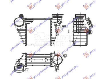 HLADNJAK INTERKULERA 1.9 TDI ( za Volkswagen Bora od 1998. do 2005. god.