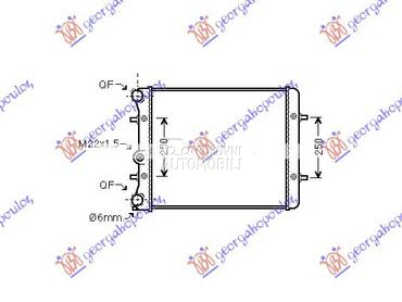 HLADNJAK MOTORA 1.4/1.6 (MAN) za Volkswagen Golf 4 od 1998. do 2004. god.
