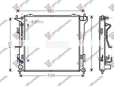 HLADNJAK MOTORA 1.6 CRDi DIZEL za Hyundai i30 od 2007. do 2012. god.